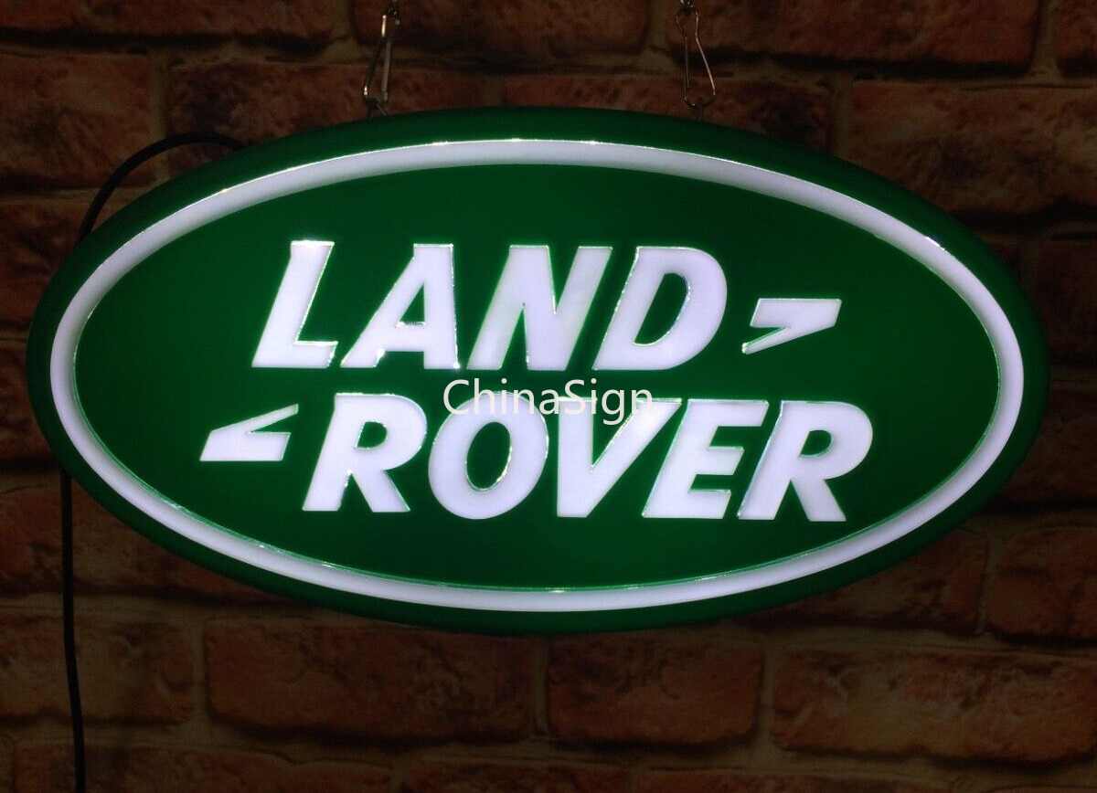 New Land Rover SUV Jeep Car 3D Carved Sign LED Light Box Sale Service Dealership