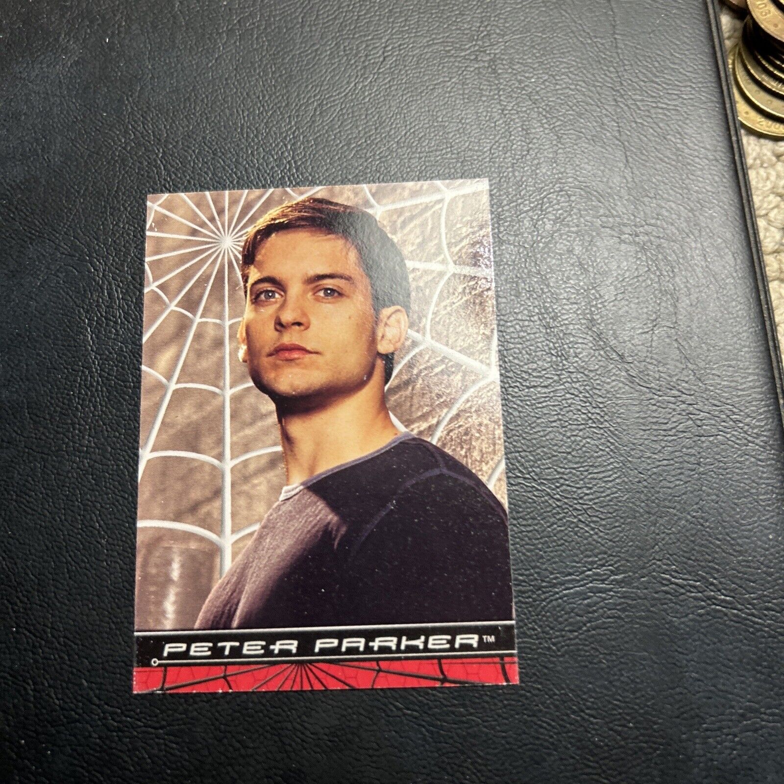 Cqq Marvel Spider-Man The Movie 2002 Topps #2 Peter Parker Tobey Maguire