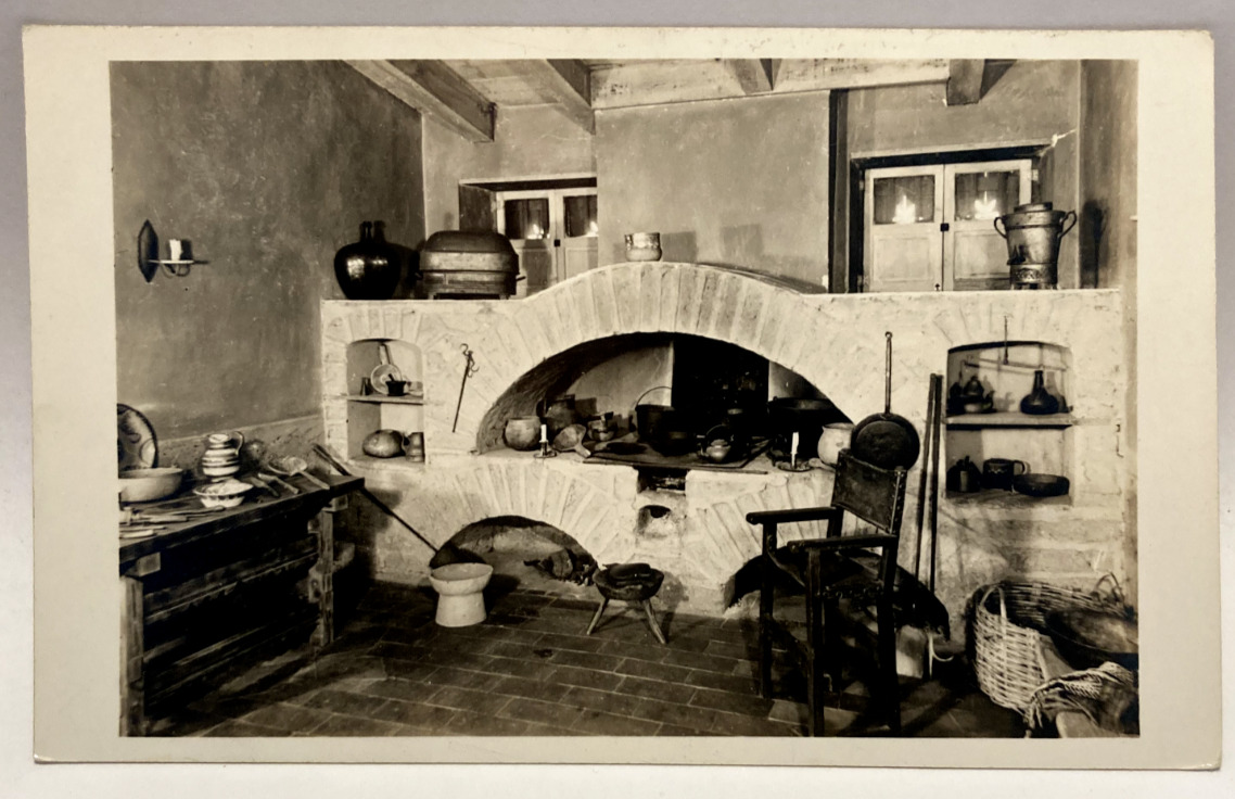 RPPC Kitchen, Southwest Museum, Los Angeles CA Vintage Postcard