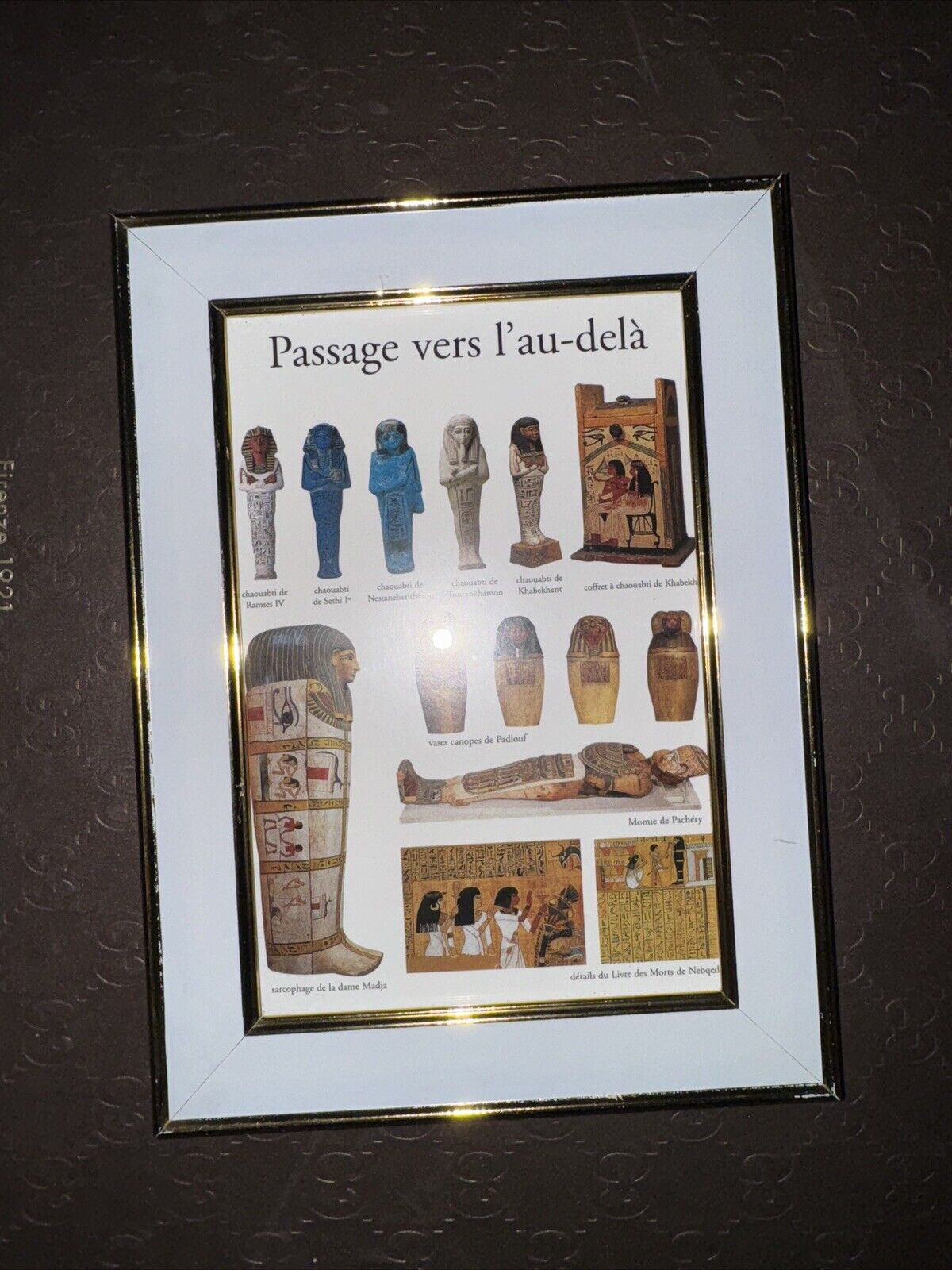 Egypt of the Pharaohs framed postcard photo 6x8”