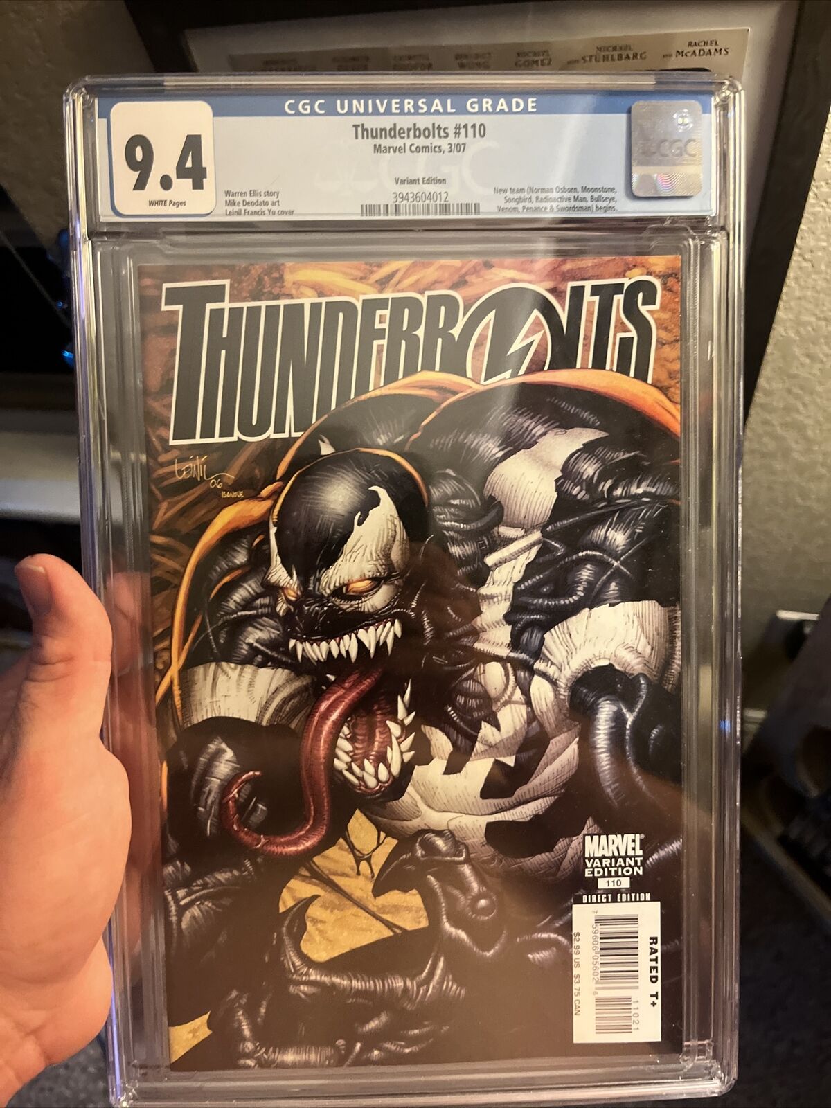 Marvel Thunderbolts #110 variant edition CGC 9.4