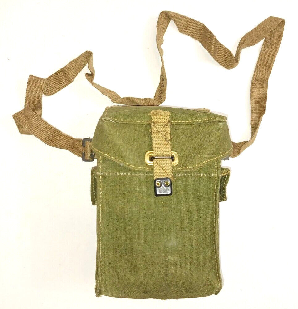 Genuine WWII Dated Webbing Haversack British Engineer Canvas Shoulder Bag