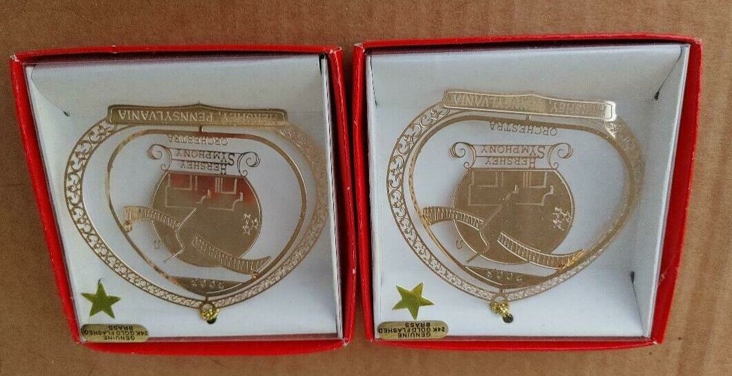 Lot of 3: Hershey Symphony Orchestra Christmas Ornaments - 2001, 2003