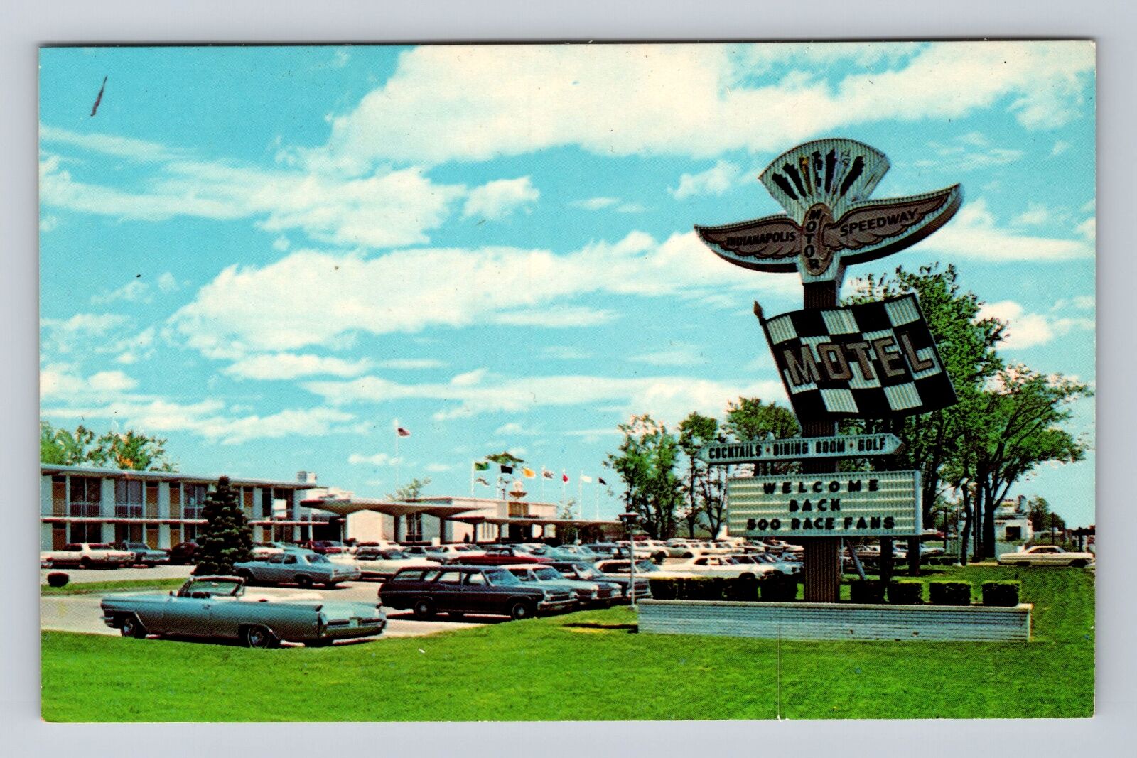 Indianapolis IN-Indiana, Indianapolis Motor Speedway Motel Vintage Postcard