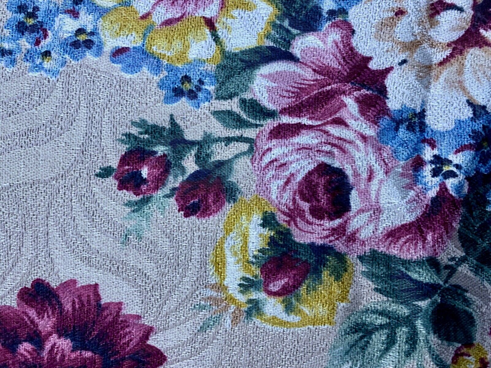 BLUSH 1930\'s Victoriana LUXE Shell Pink Brocade Barkcloth Vintage Fabric PILLOWS