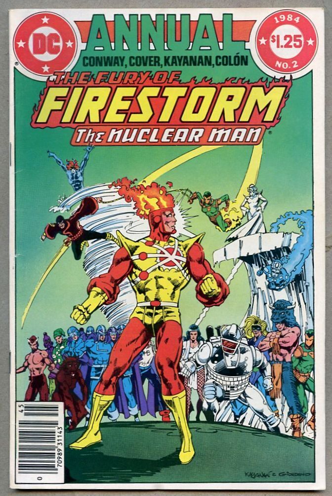 Fury Of Firestorm Annual #2-1984 fn+ 6.5 Black Bison Hyena Killer Frost Multiple