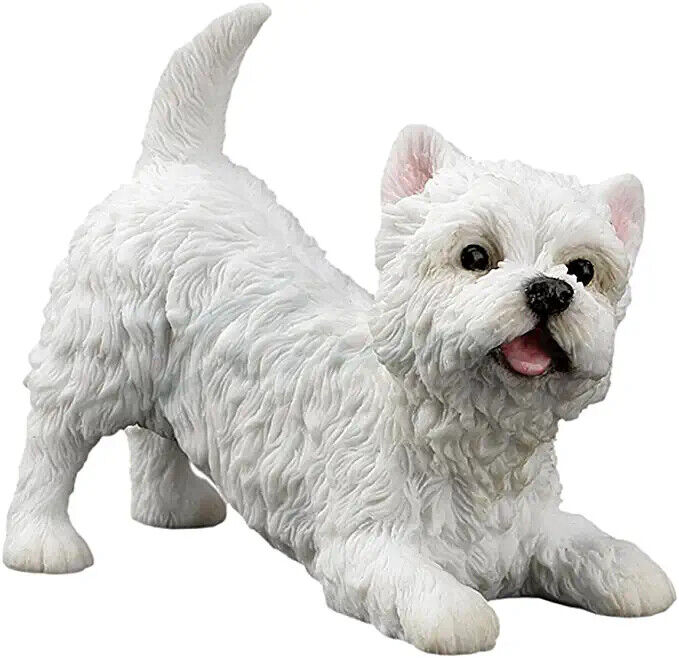 West Highland White Terrier Polystone Adorable Cute Puppy Animal Figurine Decor