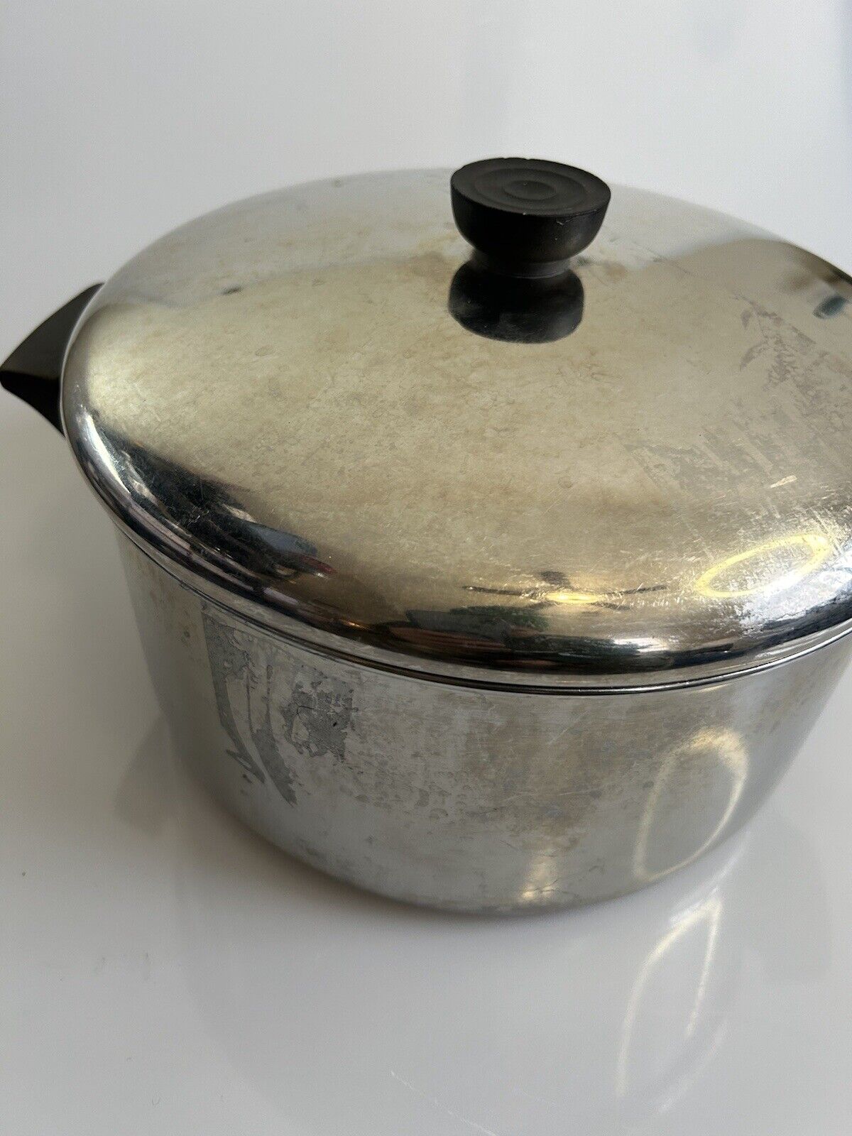 Vintage 1801 Revere Ware 6 QT Stock Pot with Lid Made in USA
