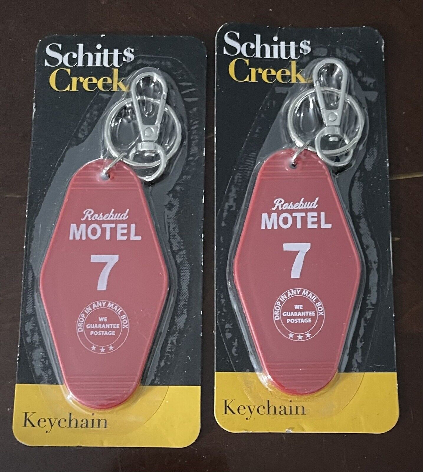 Schitt’s Creek Keychain 2 Pack| Rosebud Motel Room 7 | New