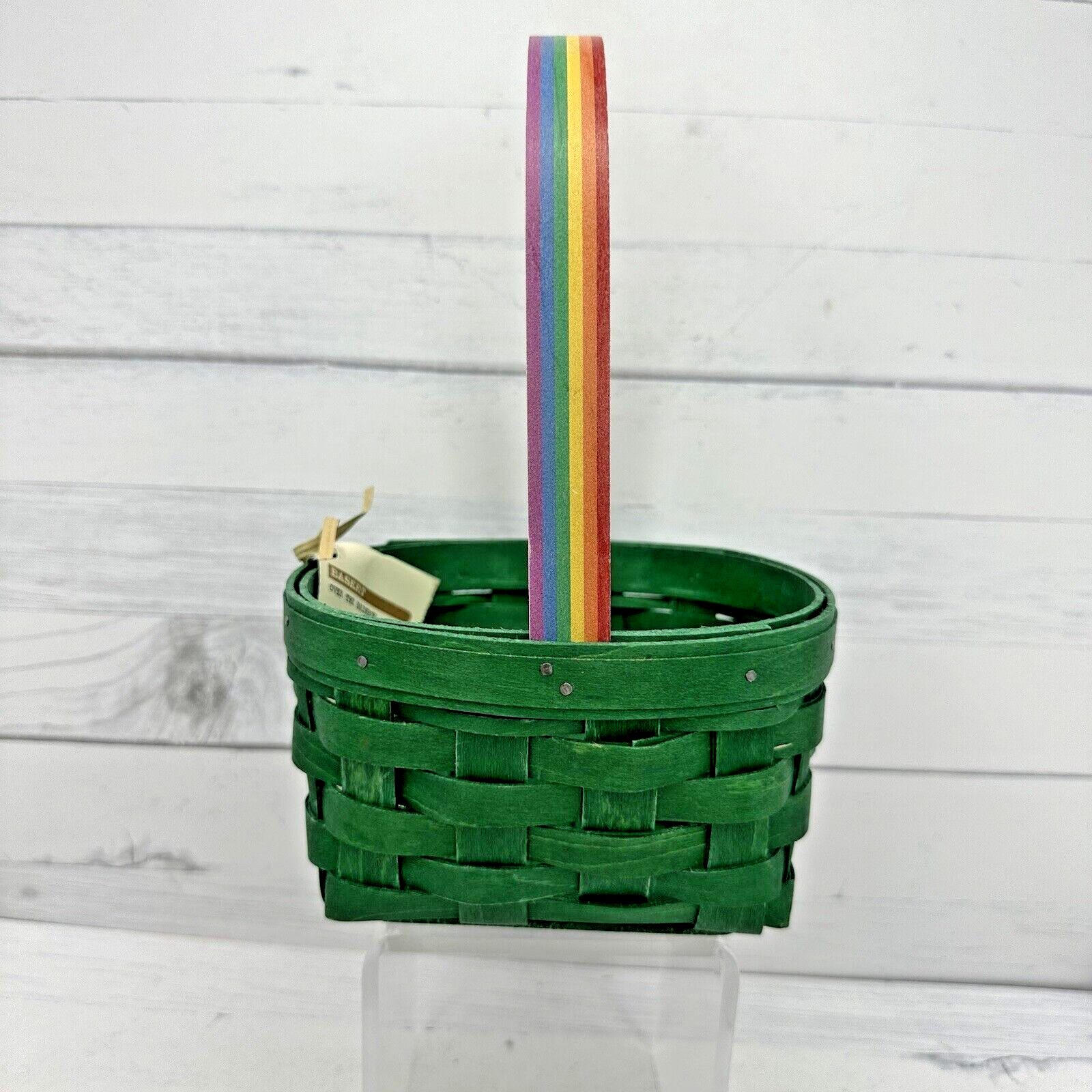 2014 Longaberger Over the Rainbow St Patrick\'s Day Basket With Tag