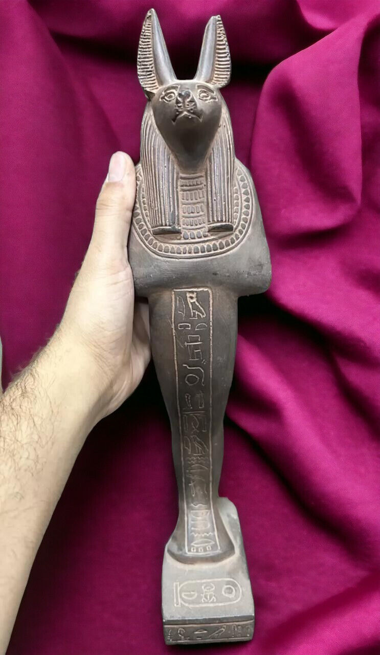 Ancient Egypyian Antiques Anubis God Afterlife-pharaonic Antique RARE Statue BC