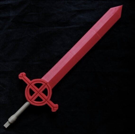 Life Size Demon Blood Sword Adventure Time Anime Cosplay Kit 3D Printed