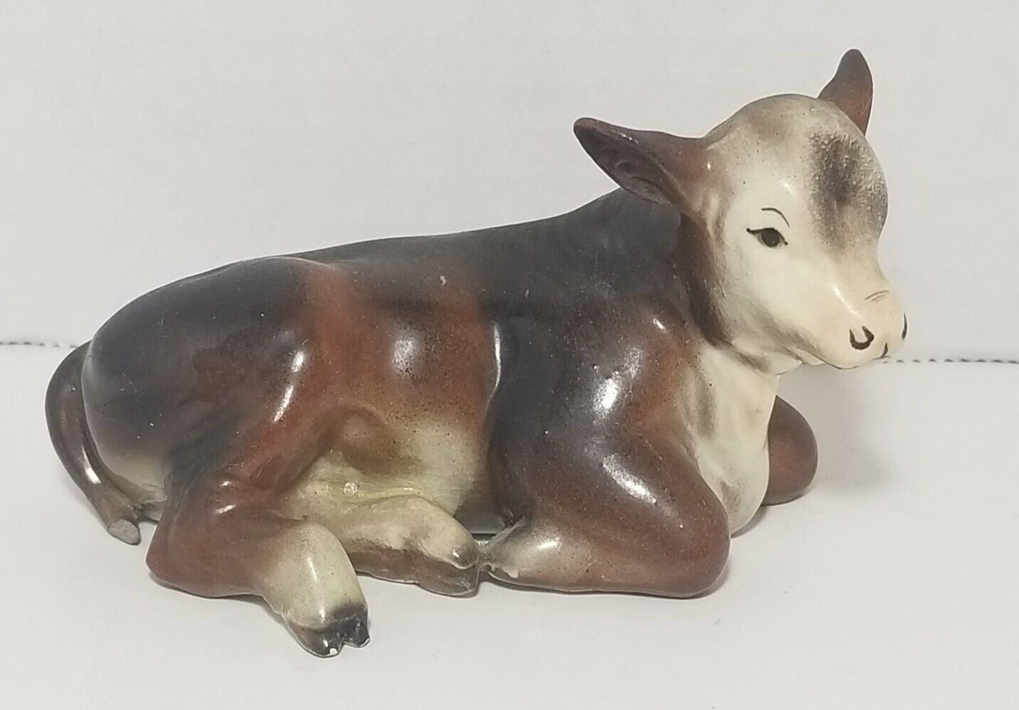 Vintage Hagen Renaker Hereford Bull Cow Figurine 1950s Collectible
