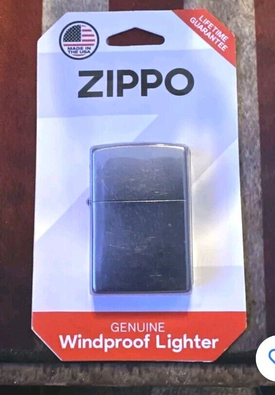  Zippo Genuine Windproof Lighter Street Chrome,  Regular, Silver, New, Sealed