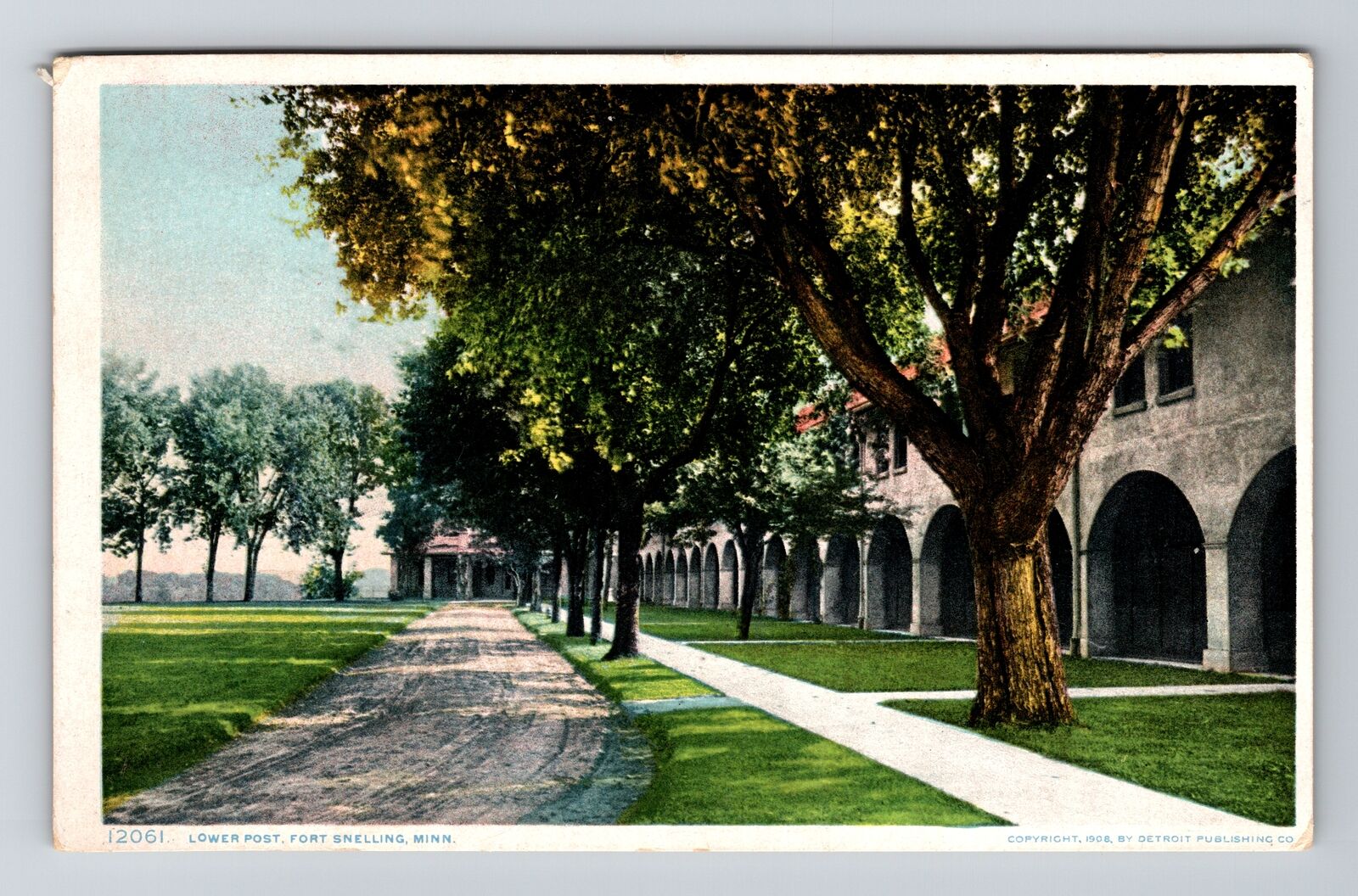 Fort Snelling MN-Minnesota, Lower Post Vintage Souvenir Postcard