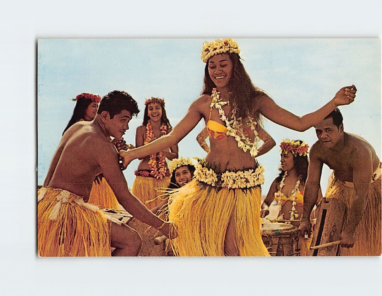Postcard Dancers of Bora Bora French Polynesia Oceania