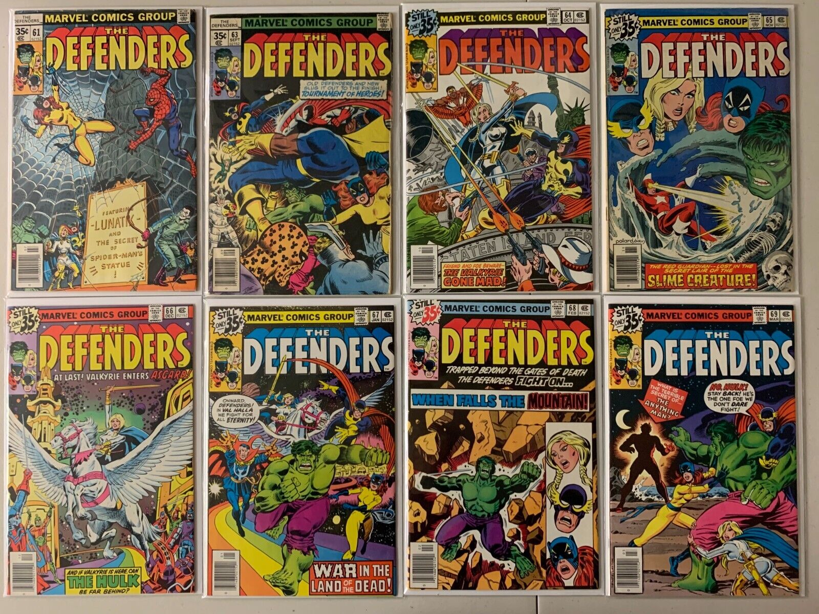 Defenders bronze-age comics #61-101 + free Secret Defenders #1 33 diff (1978-81)