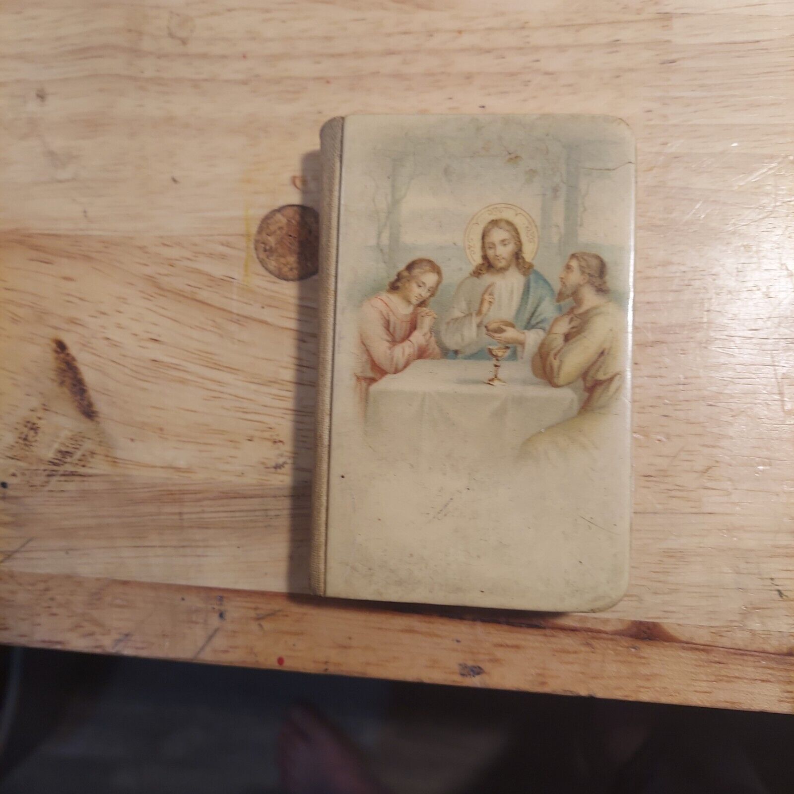 jesus my love prayer book by Arch. John Cardinal Farley 1917 celluloid color pic