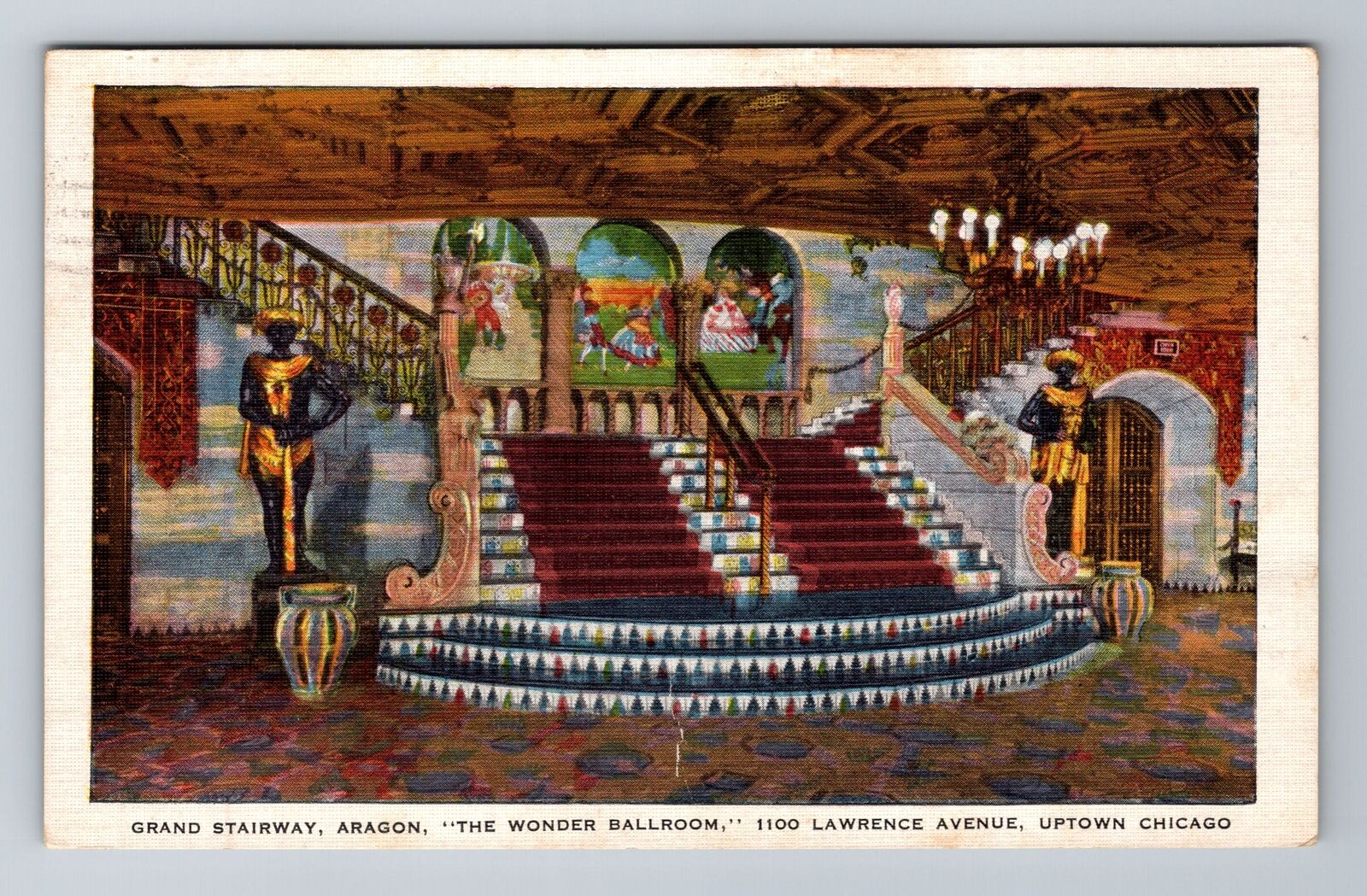 Chicago IL-Illinois, Aragon Ballroom, c1934 Antique Vintage Souvenir Postcard