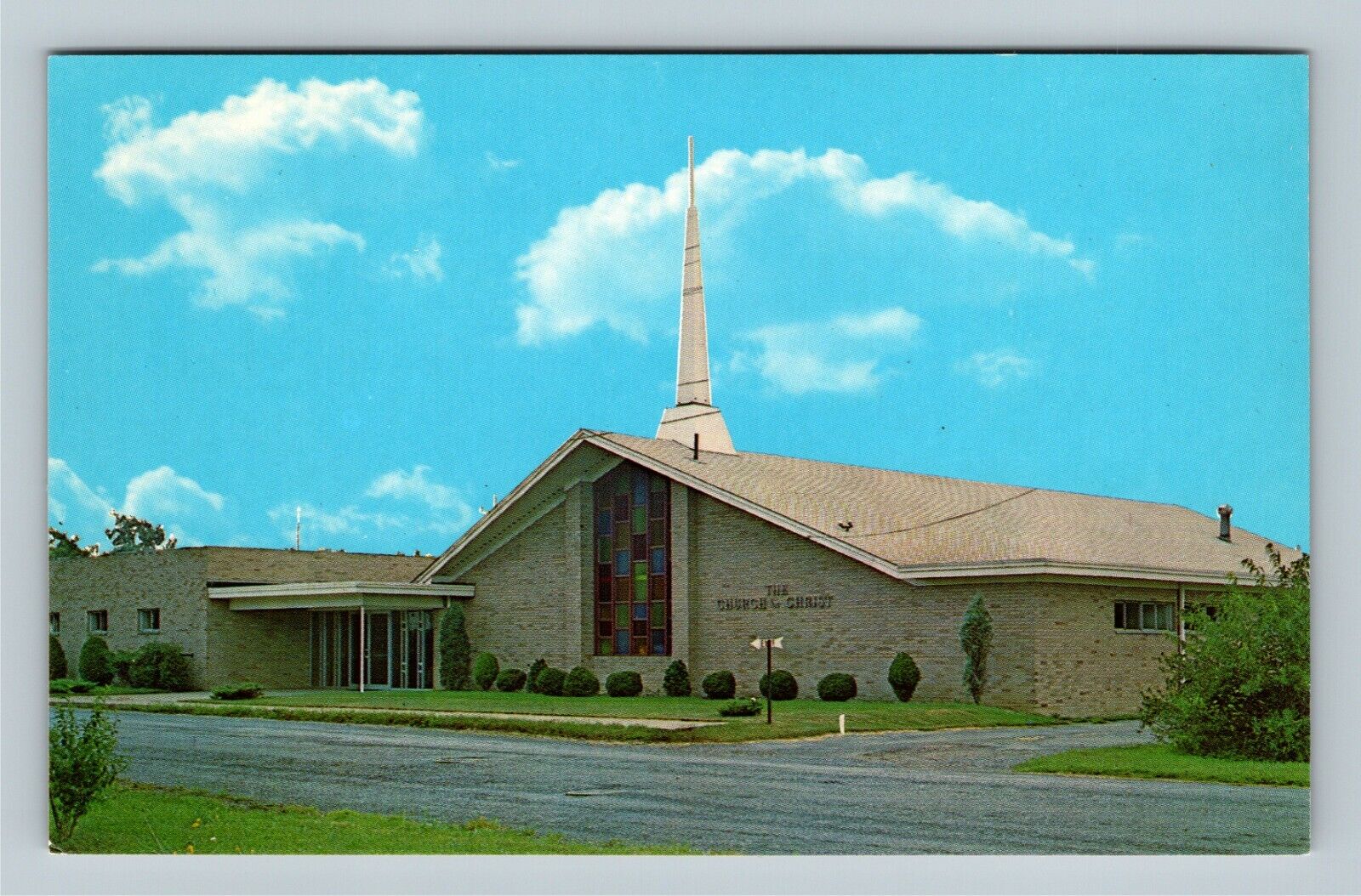 North Canton OH, Marching For The Master Church Built 1962 Vintage Ohio Postcard