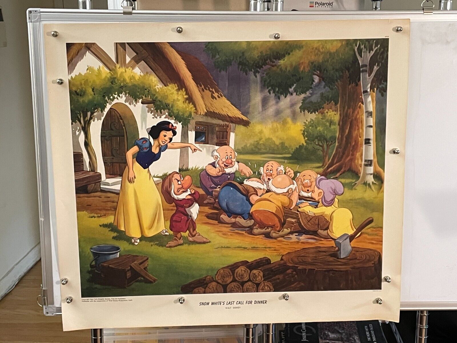 Snow White And The Seven Dwarfs 1947 ORIGINAL 18X21 MOVIE POSTER 