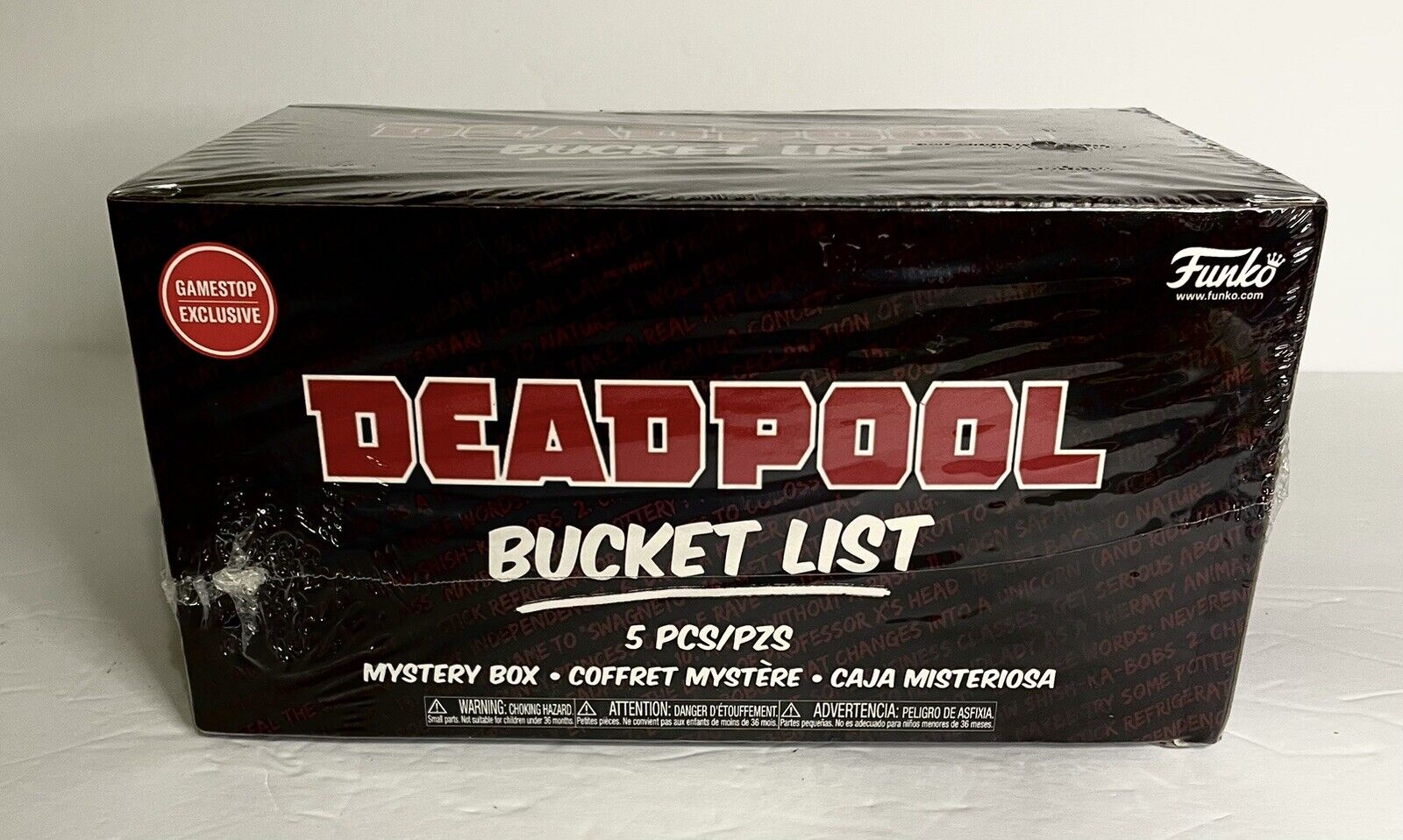 Deadpool Bucket List 5 Pieces Funko Pop Mystery Box Gamestop Exclusive New ￼ 19A