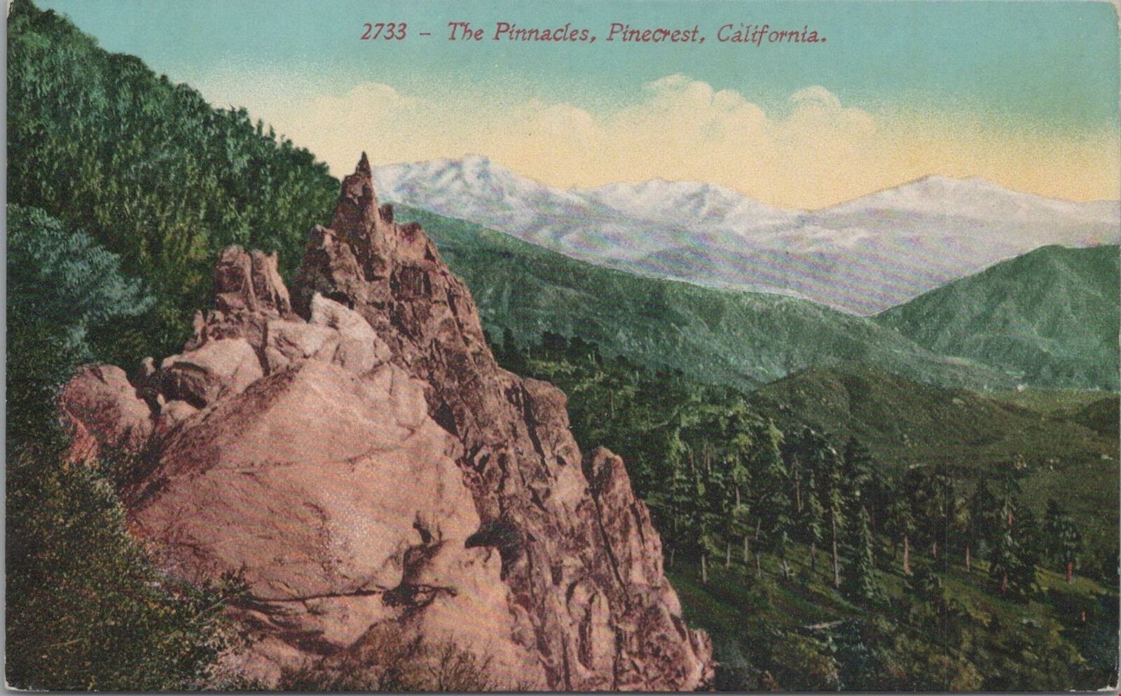 Postcard The Pinnacles Pinecrest California CA 