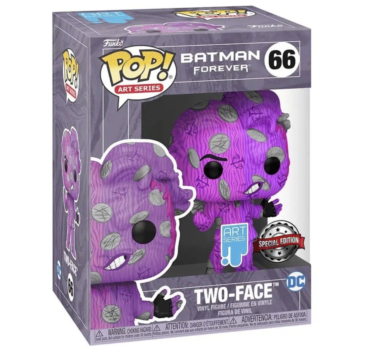 100 Boxes of Funko POP -  Batman Forever 66 - Artist Series: DC - Two-Face
