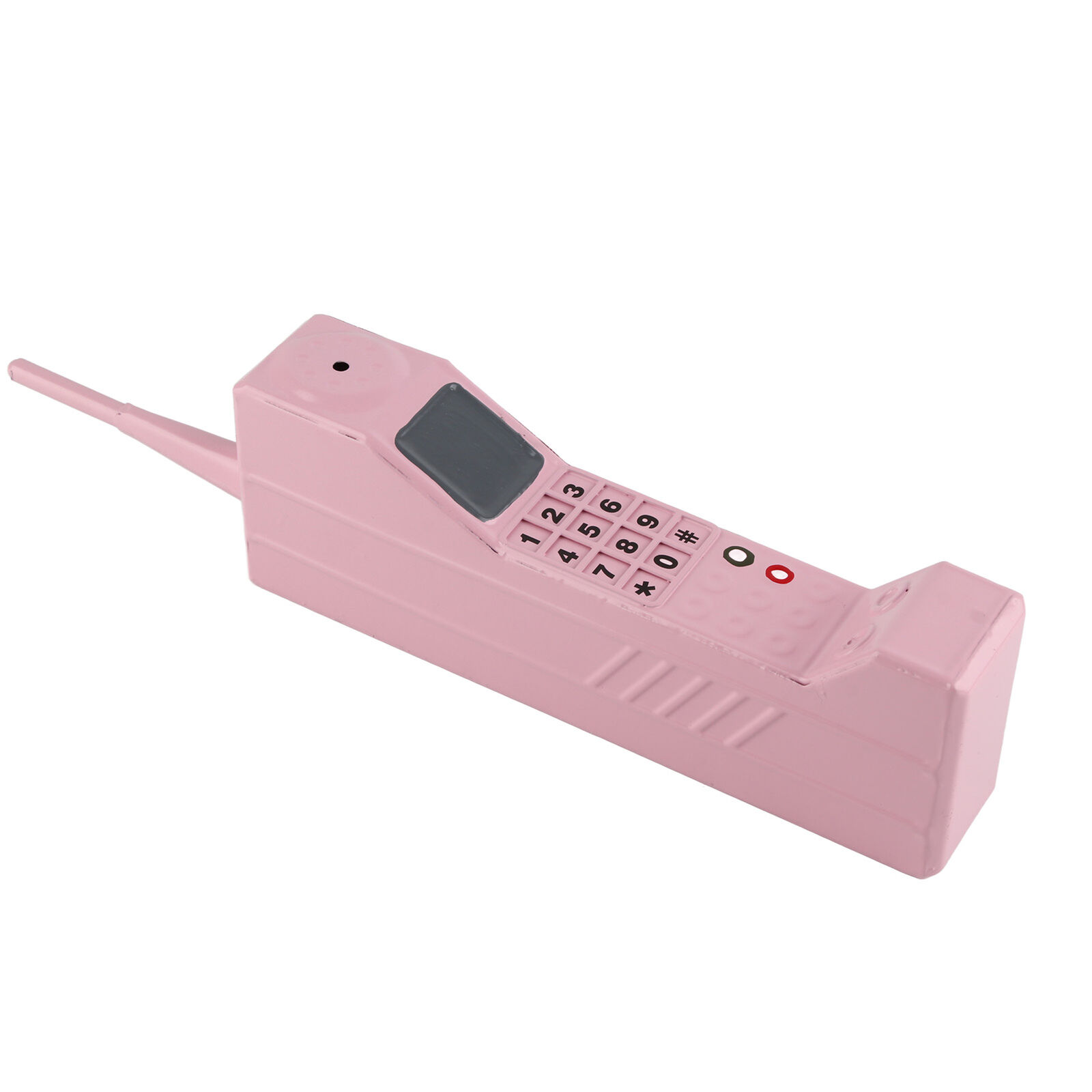 (Pink) Retro Mobile Phone 80'S 90'S Old Fashioned Portable Brick Cell