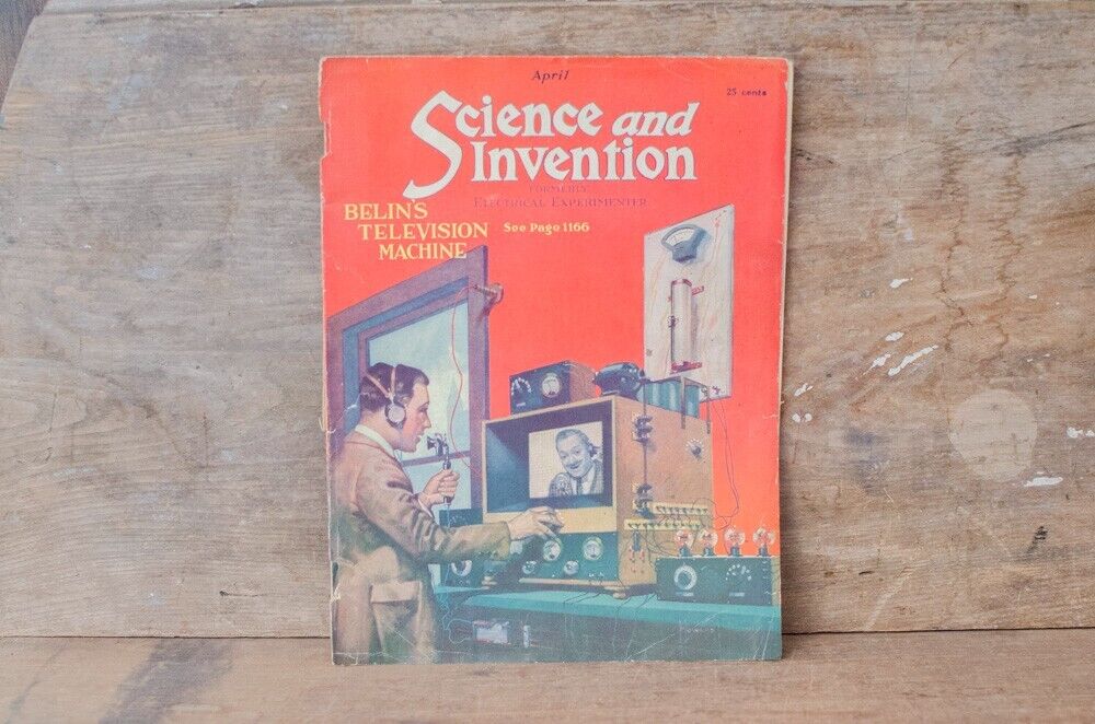 Science & Invention  April 1923-Frank R Paul art-pulp fiction