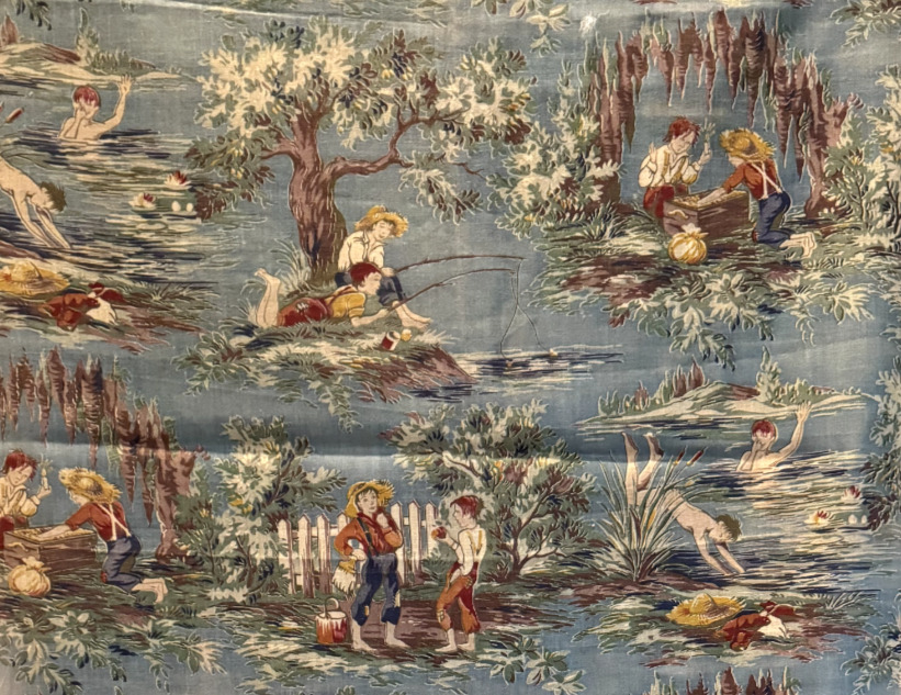 Antique Huckleberry Finn Fabric