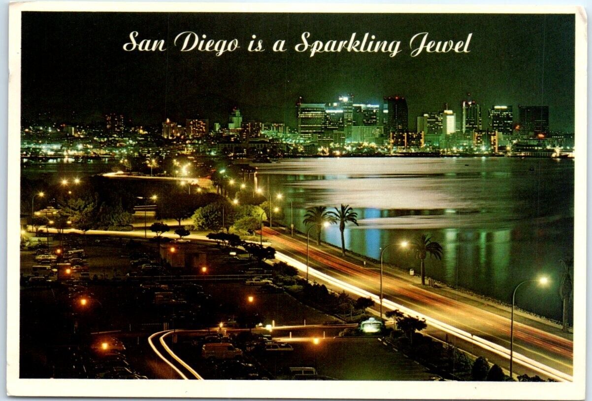 Postcard - San Diego is a Sparkling Jewel, California, USA