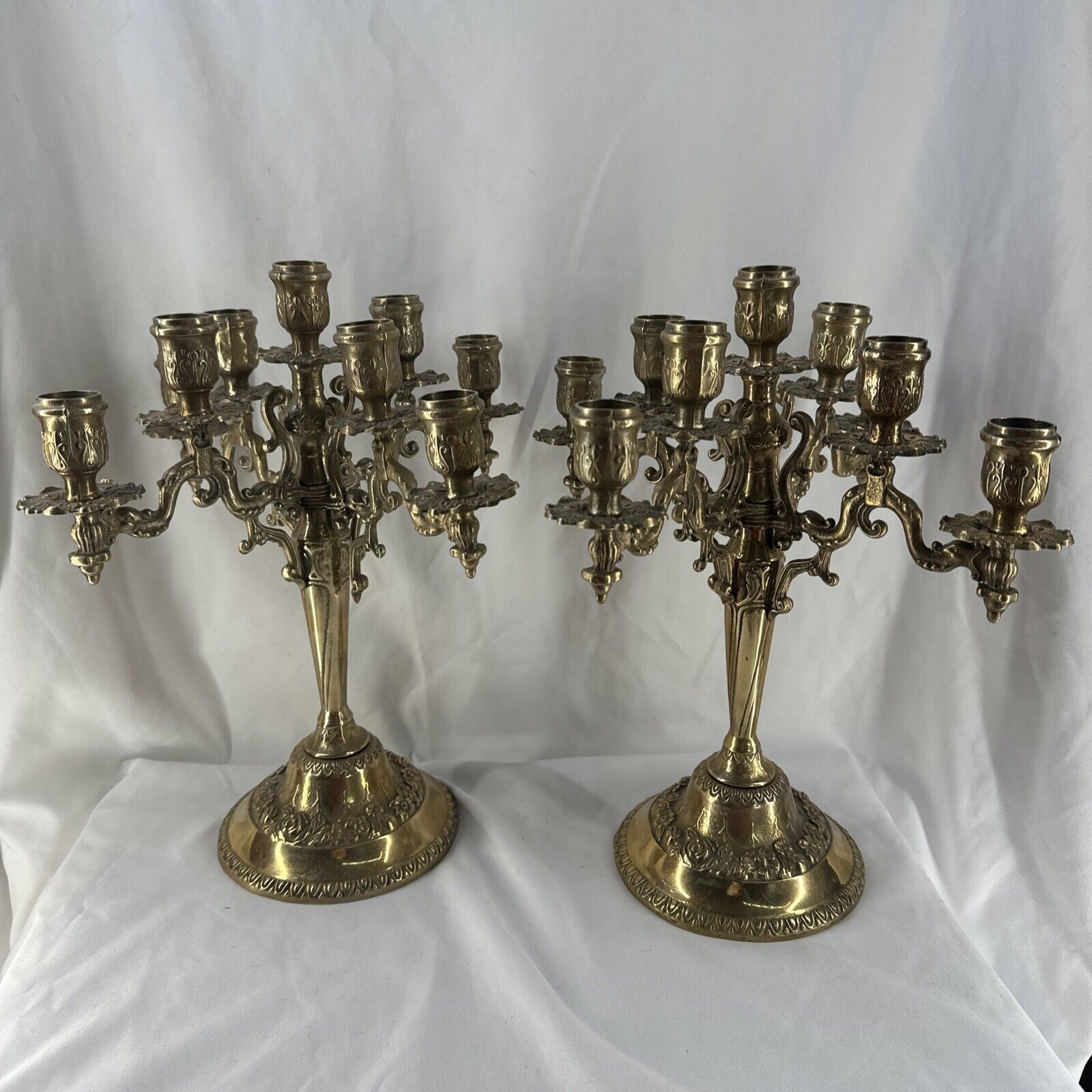 Antique Italian Brass Candelabrum