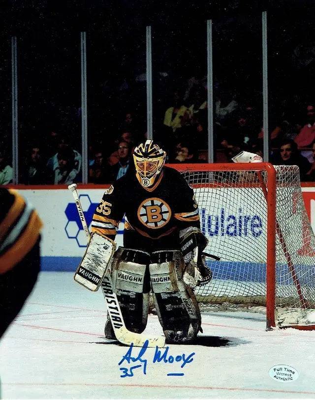 Andy Moog Boston Bruins Autographed 8x10 Photo Full Time coa