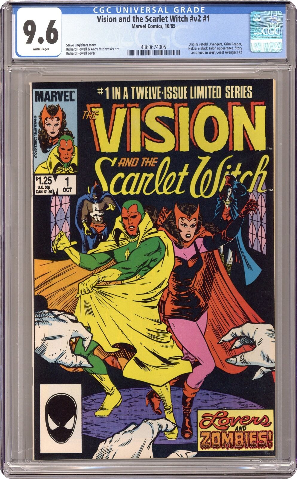 Vision and the Scarlet Witch #1 CGC 9.6 1985 4360674005