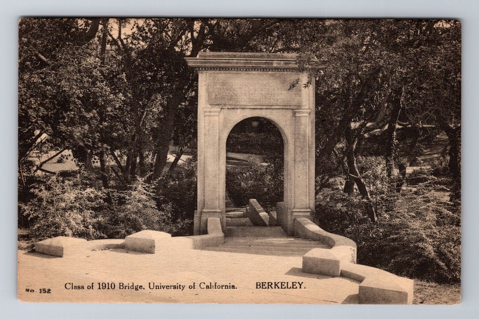 Berkeley CA-California, Class Of 1910 Bridge, University, Vintage Postcard