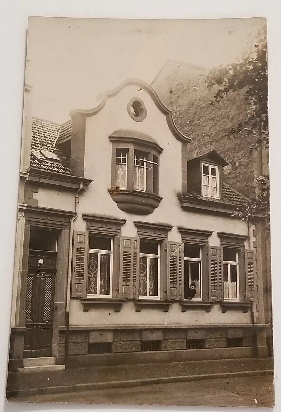 Vintage Real Photo Postcard Germany Building House Hassloch-Pfalz History
