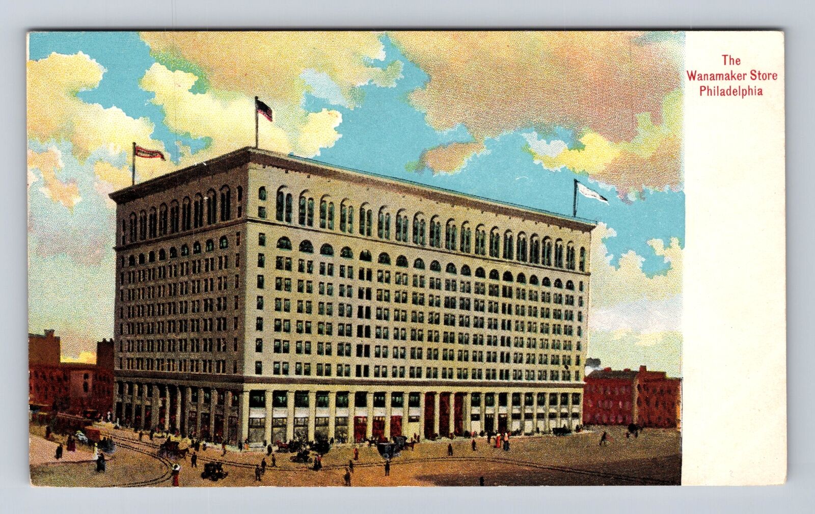 Philadelphia PA-Pennsylvania, The Wanamaker Store, Antique, Vintage Postcard