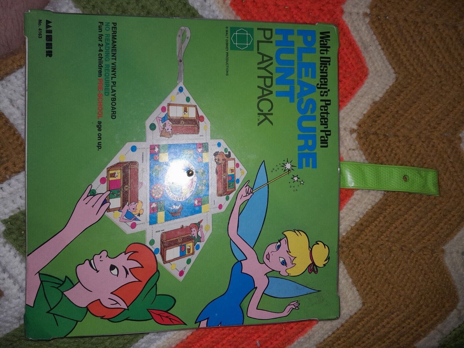 Vintage 1969 Walt Disneys Peter Pan Pleasure Hunt Play Pack Game