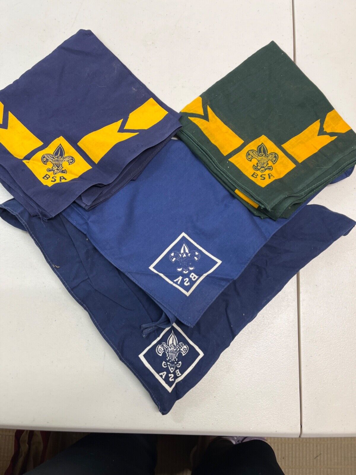 Lot of 4 Vintage Boy Scout neckerchief