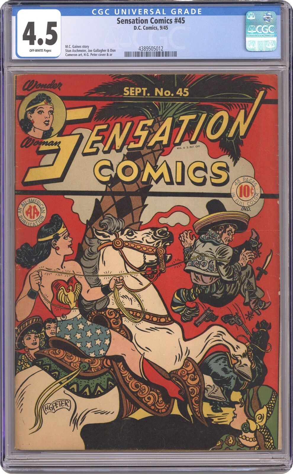 Sensation Comics #45 CGC 4.5 1945 4389505012