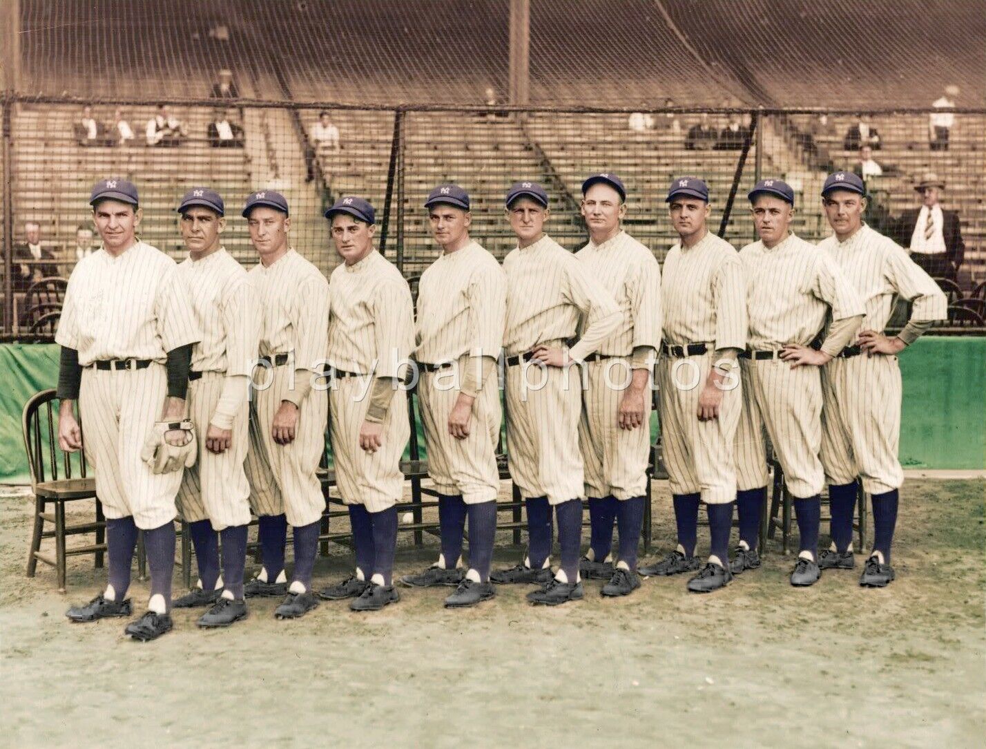 1923 New York Yankees Pitching Staff Colorized 8x10 Print-FREE SHIPPING