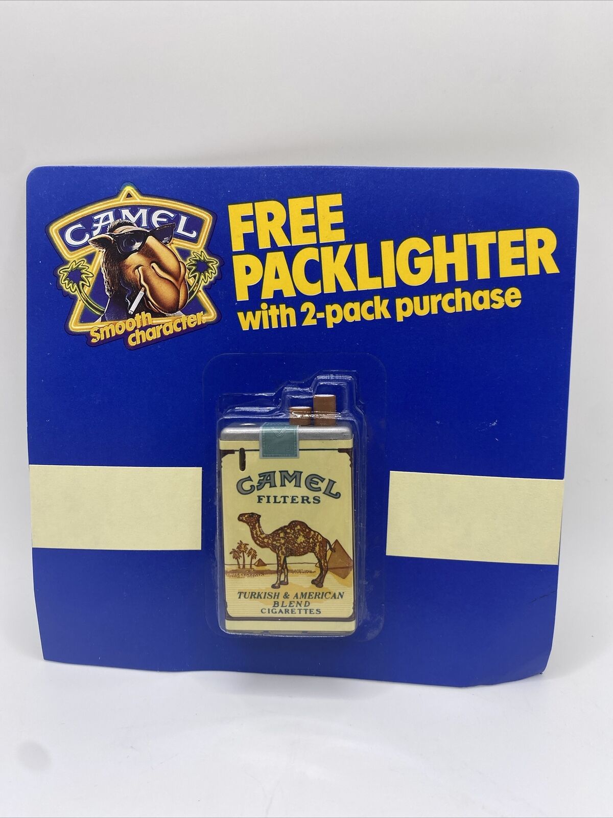 Vintage Joe Camel pack lighter - Original Packaging - 1989