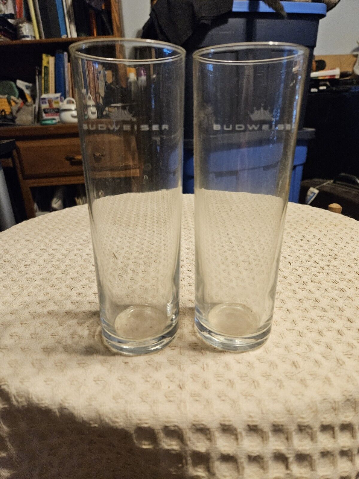 Matching Bubweiser Highball Glasses