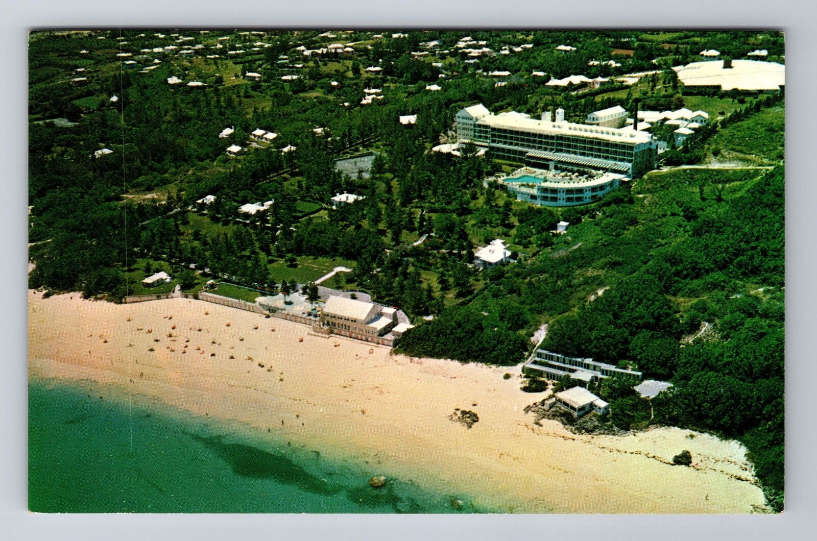 Paget-Bermuda, Elbow Beach Surf Club, Advertising, Vintage Souvenir Postcard