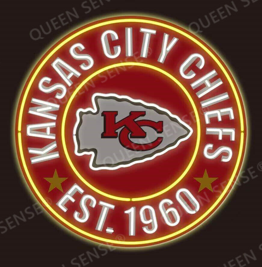 New Kansas City Chiefs 1960 Neon Light Lamp Sign 24