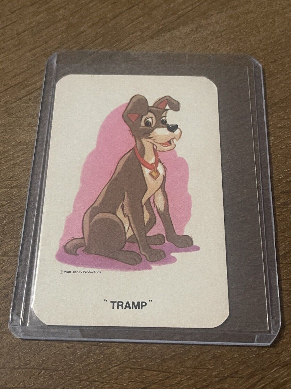 Authentic Vintage Walt Disney Productions Snap Tramp Card RARE DISNEYANA