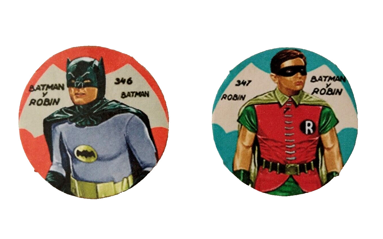 Batman & Robin 1968 Vintage Argentina Exclusive Cards Set Extremely Rare Rookies