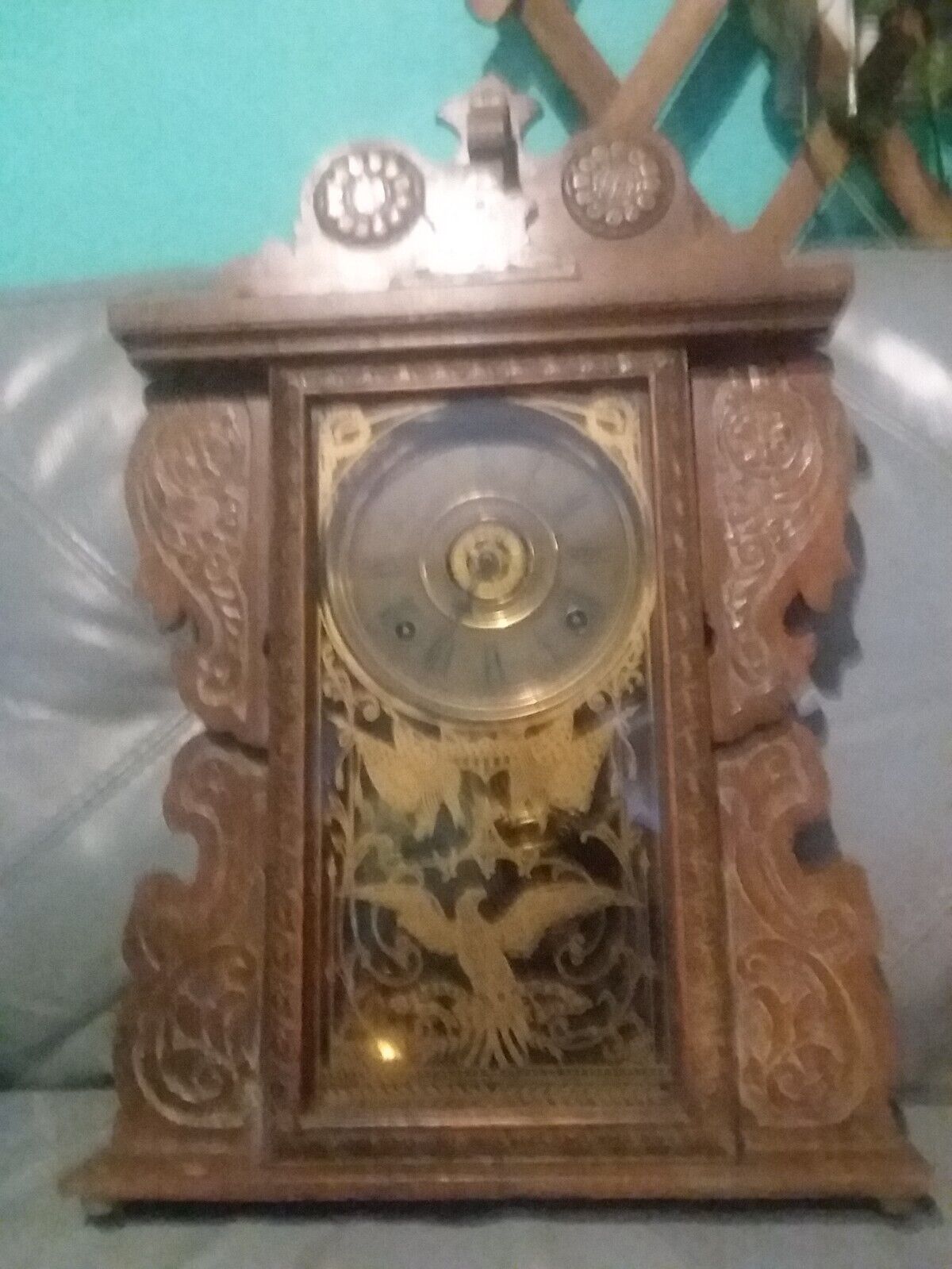 Antique 1800s E.N. Welch Mantel Clock Forestville Conn. Parts/Repair