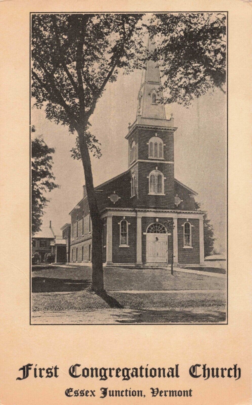 Congregational Church Essex Junction Vermont VT Bulletin c1940s?